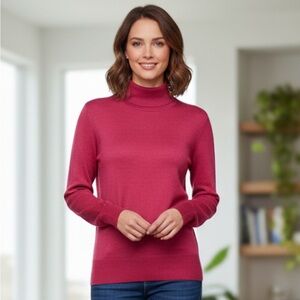 Carolina Herrera Wool & Silk Turtle Neck Sweater  Small NEW W/ TAGS